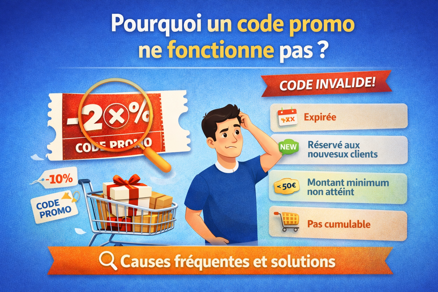 Pourquoi un code promo ne fonctionne pas