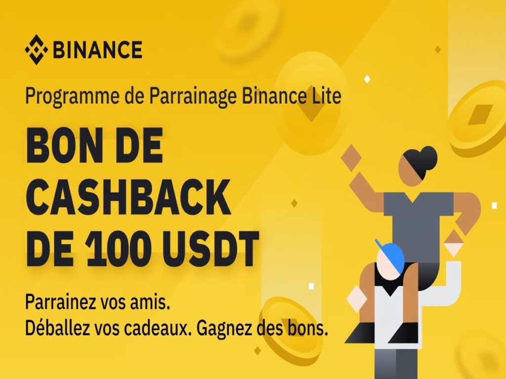 Utilisez le Binance code parrainage et recevez jusqu’à 100 USDT de réduction sur vos frais de trading. Inscription rapide, plateforme sécurisée et idéale pour débuter.